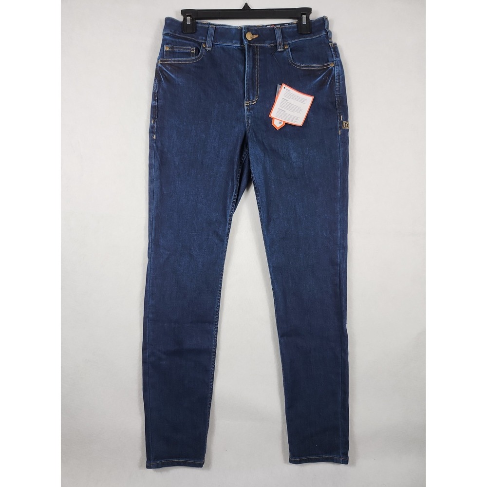 5.11 Tactical NWT Britta Skinny Denim Jeans Womens 10R Dark Blue Stretch 30x29